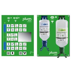 Lave-œil avec Flacons de Solution Saline et Neutre - Station de Rinçage Mixte