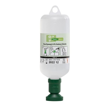 Lave-œil avec Flacons de Solution Saline et Neutre - Station de Rinçage Mixte