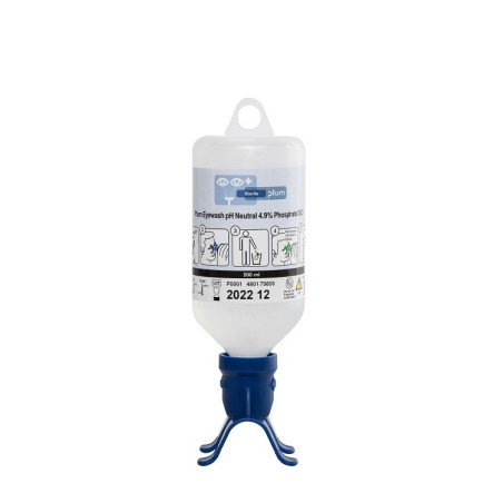 Lave-œil avec Flacons de Solution Saline et Neutre - Station de Rinçage Mixte