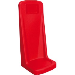 Support pour extincteur - droit, détectable par canne - Diamètre 205 mm - Polyéthylène recyclable