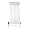 Support mobile pour sac poubelle - 50 L - Gris métal
