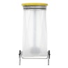 Support mobile pour sac poubelle - 50 L - Gris métal