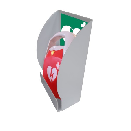 Support mural pour défibrillateur avec signalétique DAE - 460 x 250 x 150 mm - Plastique transparent