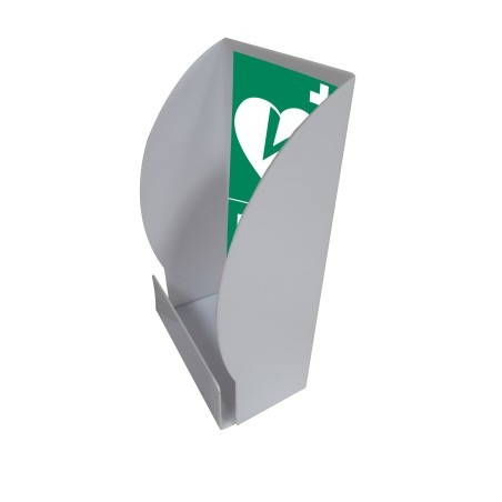 Support mural pour défibrillateur avec signalétique DAE - 460 x 250 x 150 mm - Plastique transparent