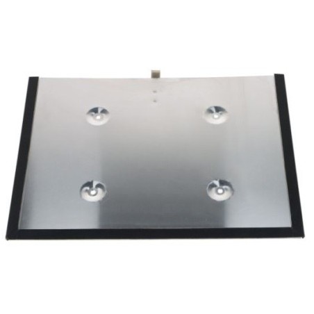 Support plaque ADR orange 400x300 galvanisé bord noir