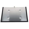 Support plaque ADR orange 400x300 galvanisé bord noir