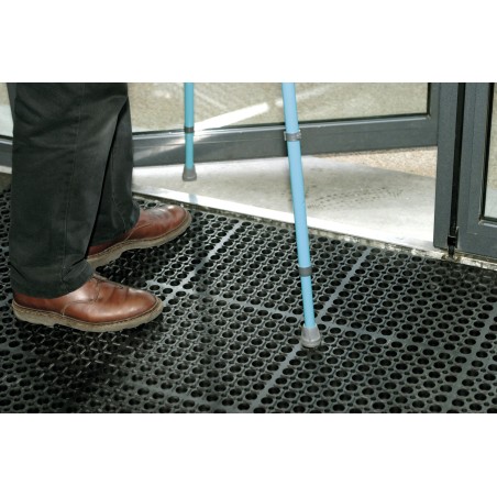 Caillebotis d'entrée robuste et pratique, conforme aux normes handicap