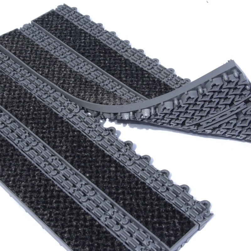 Tapis d'Accueil - Absorbant et Grattant, Antidérapant - 39 x 13 cm 