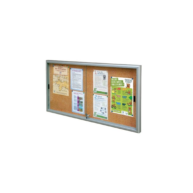 Vitrine Coulissante - H750x1000 mm - Tôle ou liège