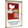 Vitrine d'Affichage Extérieur - Fond Magnétique