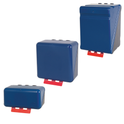 Boîte de rangement EPI neutre coloris bleu - ABS