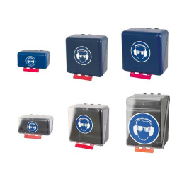 Boîte de rangement EPI pour Protections de la vue et de l'ouïe - ABS