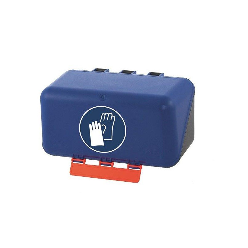 Boîte de rangement EPI pour Gants de protection - Bleue ou transparente - ABS