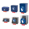 Boîte de rangement EPI pour Gants de protection - Bleue ou transparente - ABS