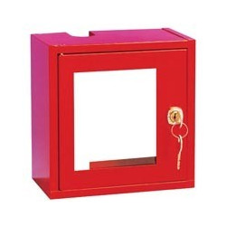 Boîte de secours - Découpe haute et basse pour passage de tuyauterie - L.180 x H.180 x P.100 mm - Métal