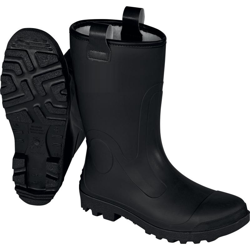 Demi-Bottes de sécurité PVC S5 CI SRC, fourrées pour une protection optimale.