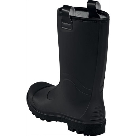 Demi-Bottes de sécurité PVC S5 CI SRC, fourrées pour une protection optimale.