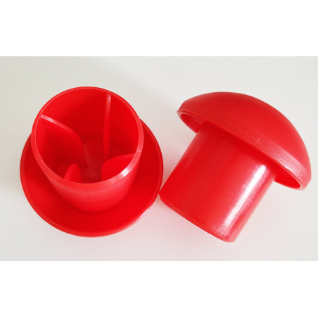 Bouchons de Protection pour Piquet de Chantier - Polypropylène - Lot de 20
