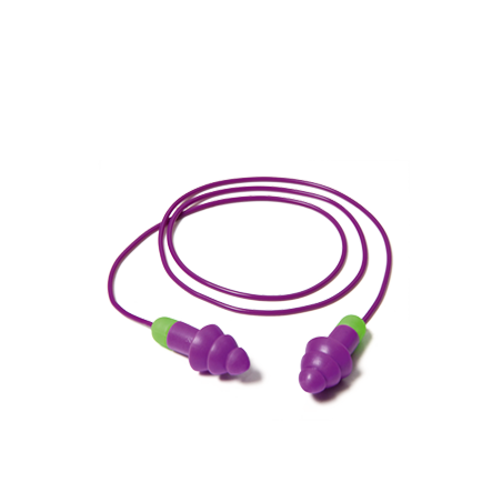 Lot de 50 paires de bouchons d'oreilles réutilisables "Rockets" 30 dB sans cordelette