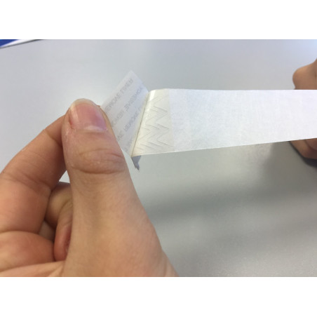 Bracelets d'identification en tyvek vierge