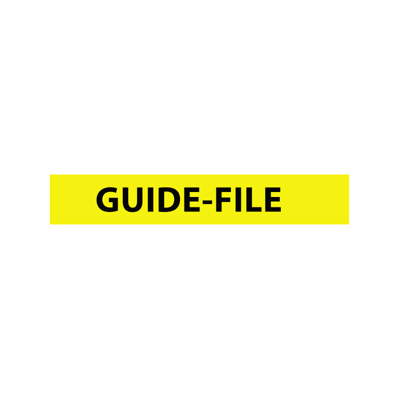 Brassard Jaune- Guide-file - auto-enroulant réfléchissant - 340 x 30 mm
