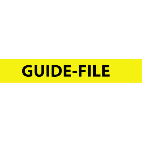Brassard Jaune- Guide-file - auto-enroulant réfléchissant - 340 x 30 mm