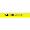 Brassard Jaune- Guide-file - auto-enroulant réfléchissant - 340 x 30 mm