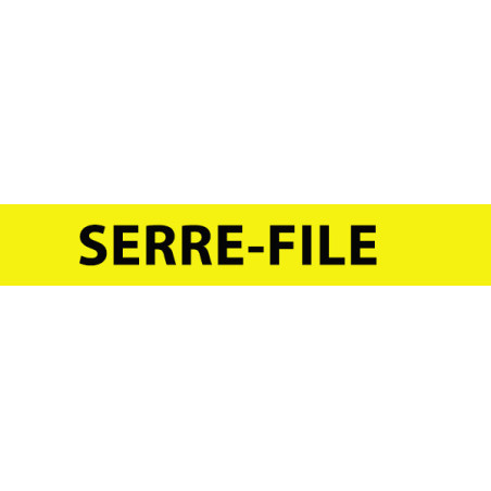 Brassard - Serre-File - auto-enroulant réfléchissant - 340 x 30 mm
