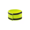 Brassard de sécurité - Porte badge jaune rétroréfléchissant - 9 x 50 cm - Polyester