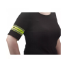 Brassard de sécurité - Porte badge jaune rétroréfléchissant - 9 x 50 cm - Polyester