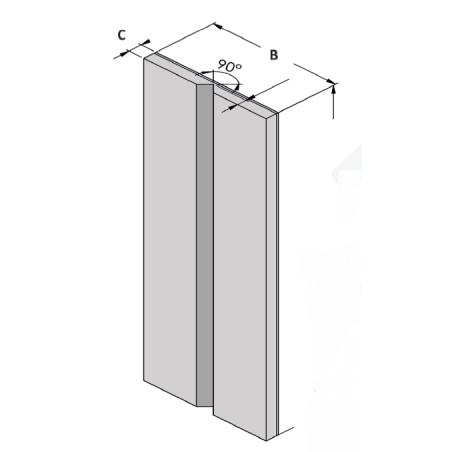 Protection d'angle en mousse - 400 x 150 mm