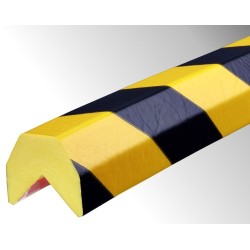 Butoir - Flexible jaune et noir - Longueur 1 m - Mousse polyuréthane