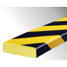 Butoir - Profil de protection murale flexible jaune et noir - Longueur 1 m - Mousse polyuréthane