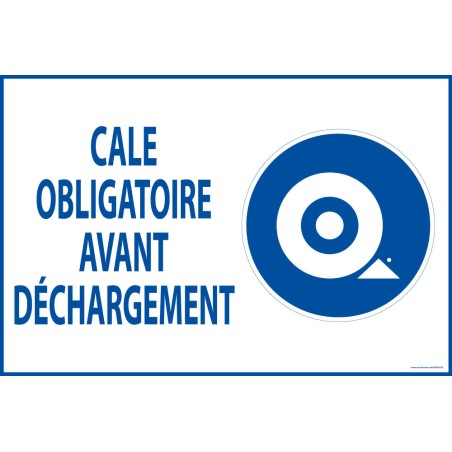 Cale de roue - Kit obligatoire avec panneau - Caoutchouc renforcé