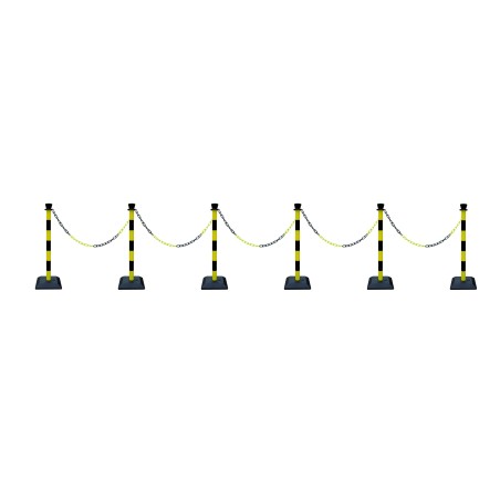 Chaîne de Signalisation à Maillons - 2 m - PVC