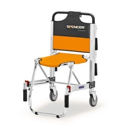 Chaise d'évacuation - 2 roues - Acier/PVC