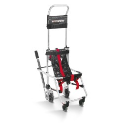 Chaise d'évacuation - Système de courroies auto-freinantes pour PMR - Aluminium