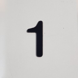 Adhésif - Chiffres en relief pour plaques de porte - Hauteur 30 mm