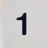 Adhésif - Chiffres en relief pour plaques de porte - Hauteur 30 mm