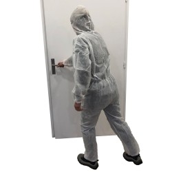 Combinaison de protection jetable - à capuche - XL - Polypropylène non tissé
