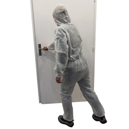 Combinaison de protection jetable - à capuche - XL - Polypropylène non tissé