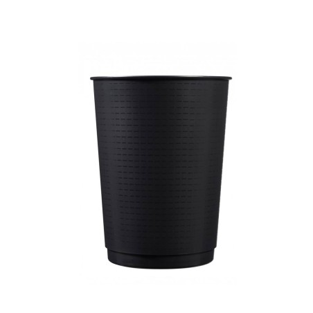 Lot de 4 corbeilles à papier - 40 L - Noir