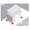 Dalle anti-vibration - Charge modérée - Environnement sec - Polynorbornène