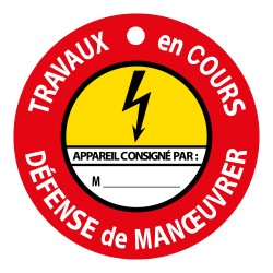 Disque Aimanté - Travaux en Cours, Défense de Manoeuvrer