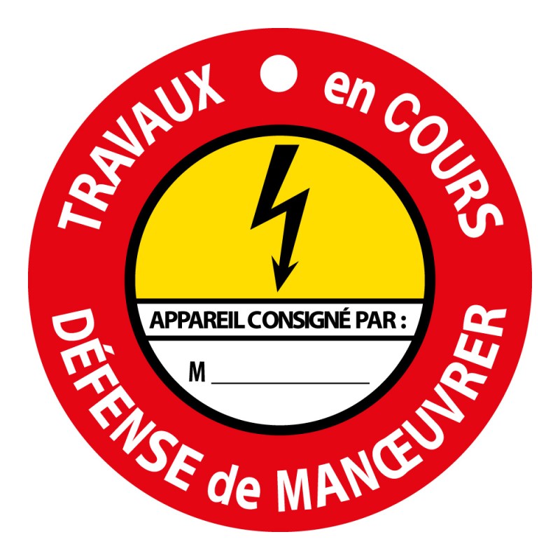Disque Aimanté - Travaux en Cours, Défense de Manoeuvrer