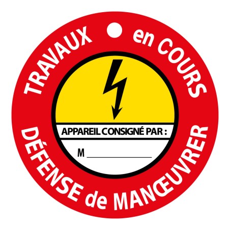 Disque Aimanté - Travaux en Cours, Défense de Manoeuvrer