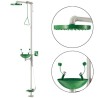Douche et Lave-oeil Sécurité - Combiné Intérieur et extérieur - Normes EN  - Acier Galvanisé