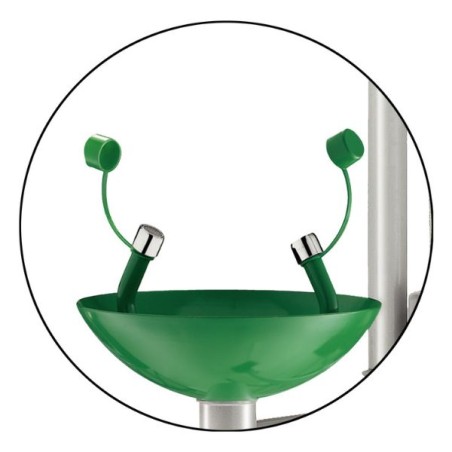Douche et Lave-oeil Sécurité - Combiné Intérieur et extérieur - Normes EN  - Acier Galvanisé