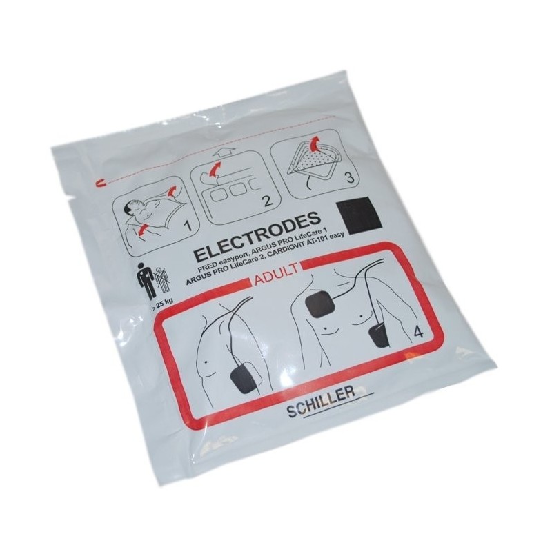 Pack d'électrodes pour défibrillateur FRED PA-1 spécialement conçues pour adultes