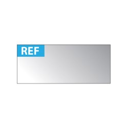 Étiquettes d'inspection - Auto-adhésives "REF" - 38 x 16 mm - Aluminium